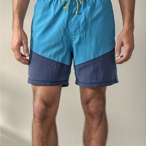 Mountain Hardwear Two-Tone Blue Swim Trunks